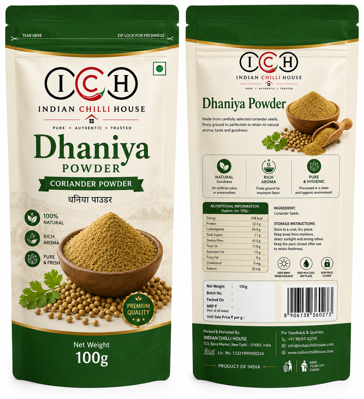 Dhaniya Powder pack
